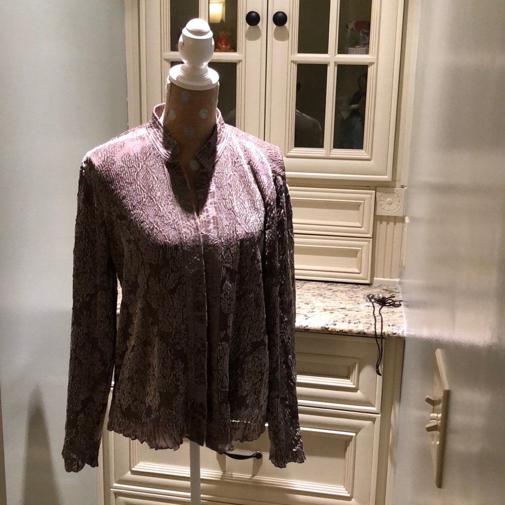 Chico’s size 2 (equal to 12) shimmery Jacket